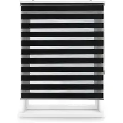 GENERICO - CORTINA ROLLER DUO/ DIA Y NOCHE COLOR NEGRO 60X200 CM…
