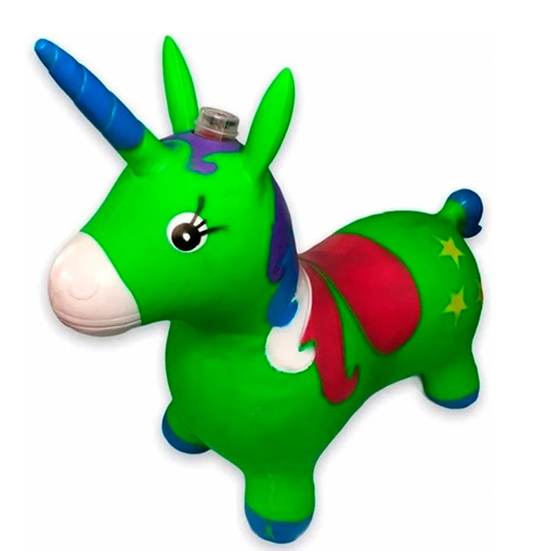 GENERICO - Pony unicornio Saltarín Luz Y Sonidos Niños Didáctico verde