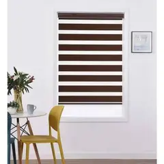 GENERICO - CORTINA ROLLER DUO/ DIA Y NOCHE COLOR CAFE 60X200 CM…