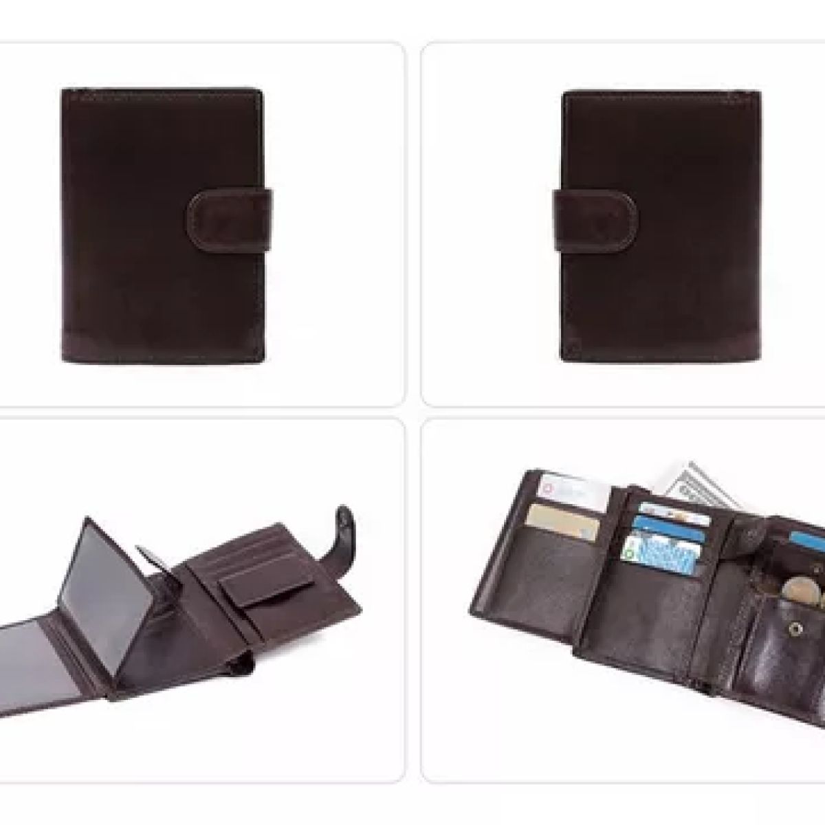 GENERICO - Cartera Billetera Antirrobo Para Hombre  Mujer Rfid Cuero