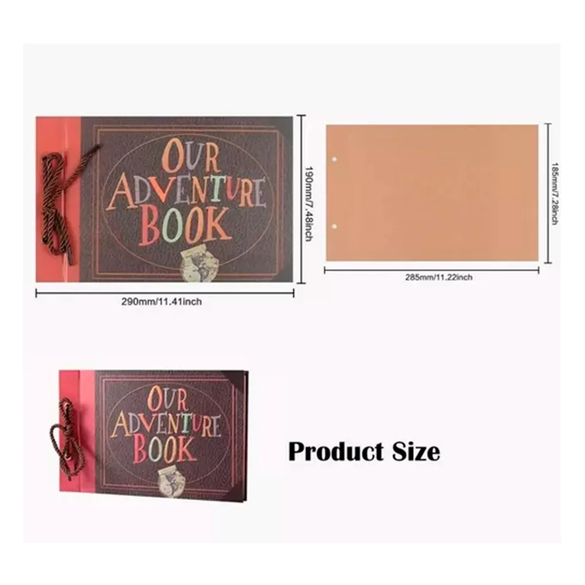 GENERICO - Album De Fotos Adventure 10 Pulgadas 40 Hojas 80 Páginas