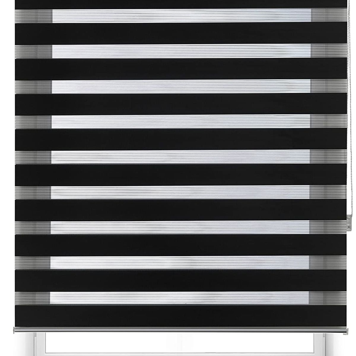 GENERICO - CORTINA ROLLER NEGRA DUO DIA NOCHE 120X200