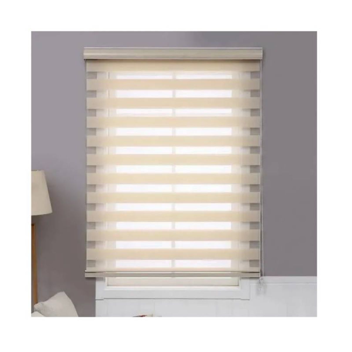 GENERICO - CORTINA ROLLER BEIGE DUO DIA NOCHE 120X200 CM…