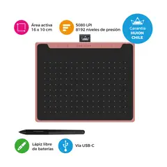 HUION - Tableta Grafica Inspiroy RTS-300 Rosado