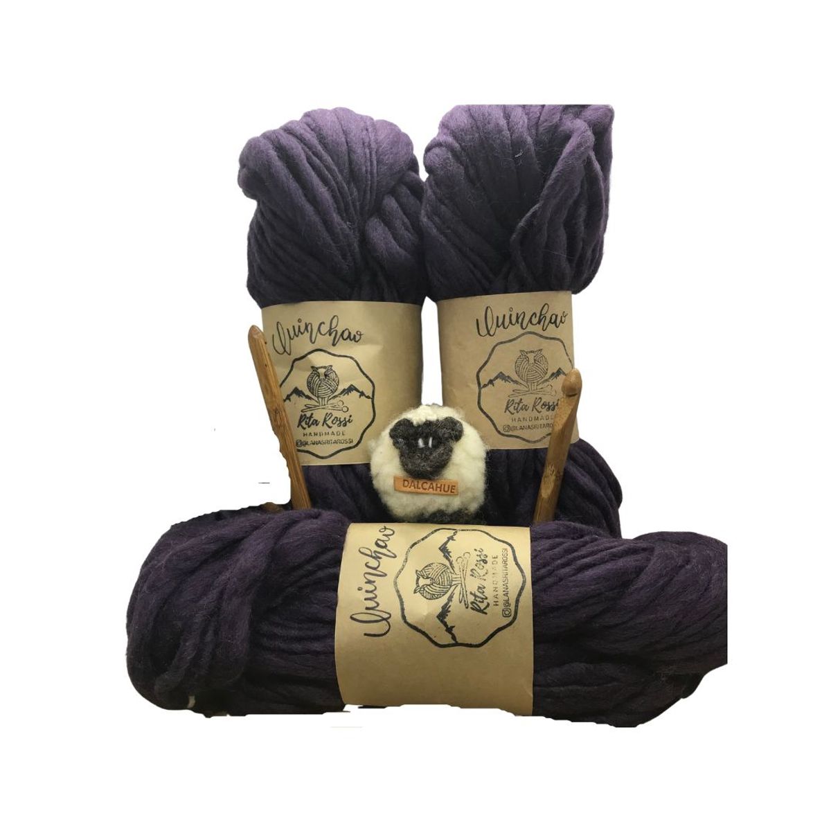 GENERICO - Lana Pura de Oveja Hilado Flama Quinchao