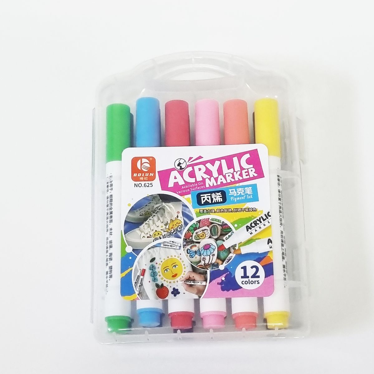 GENERICO - Plumones Marcadores Acrilicos para Tela