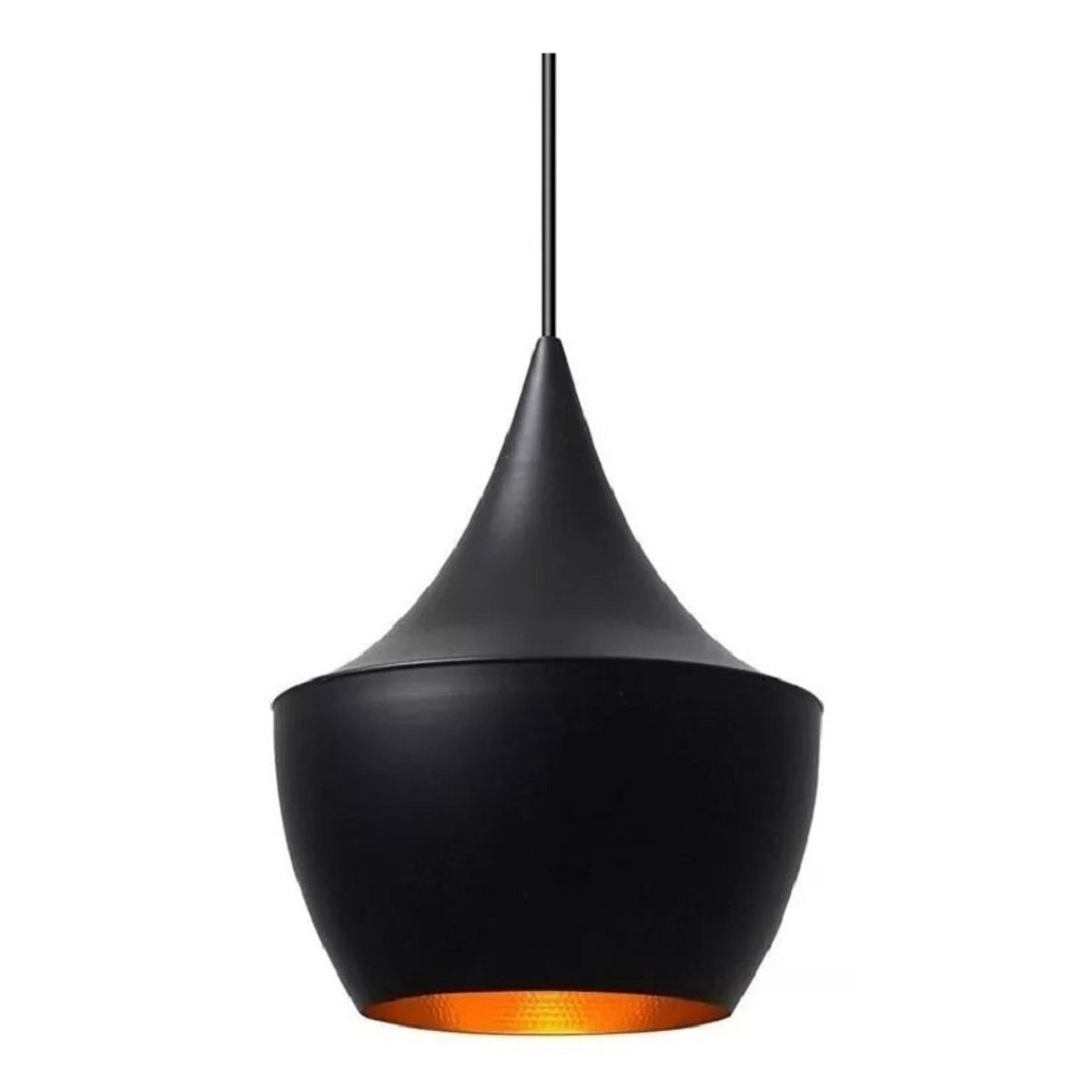 GENERICO - Lampara Techo Estilo Nordica Florencia Negra