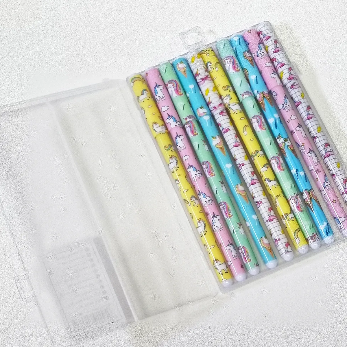 GENERICO - Set de 10 Lápices Tinta Gel Colores Kawaii