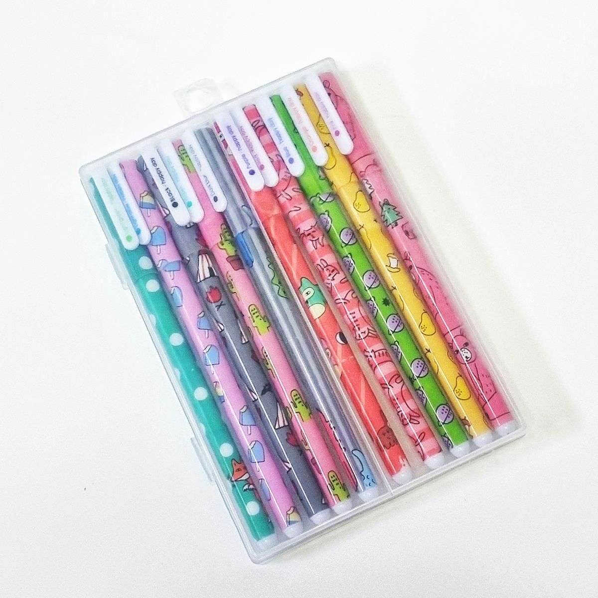 GENERICO - Set de 10 Lápices Tinta Gel Colores  Unicornios Kawaii