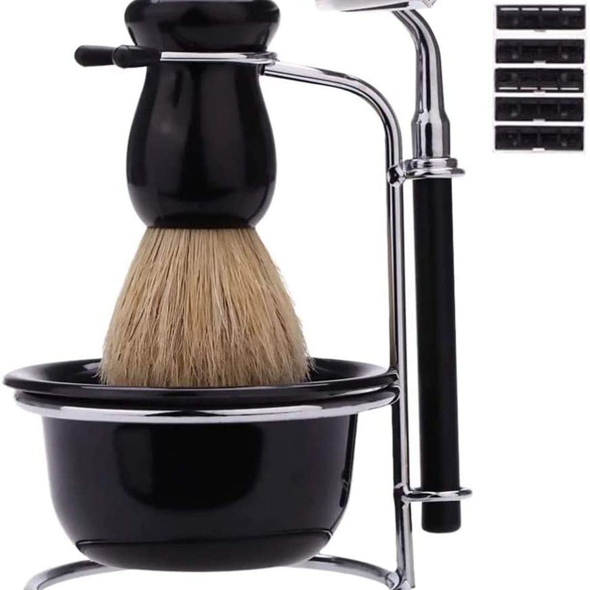 KUANGYE - Barbería - Set De Barba Hisopo Navaja Navajin Para Afeitar