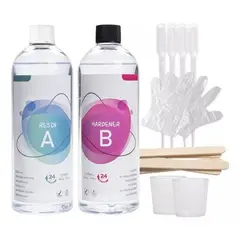 GENERICO - Resina Epóxica 1:1 para Manualidades y Artesanías - 1 Litro