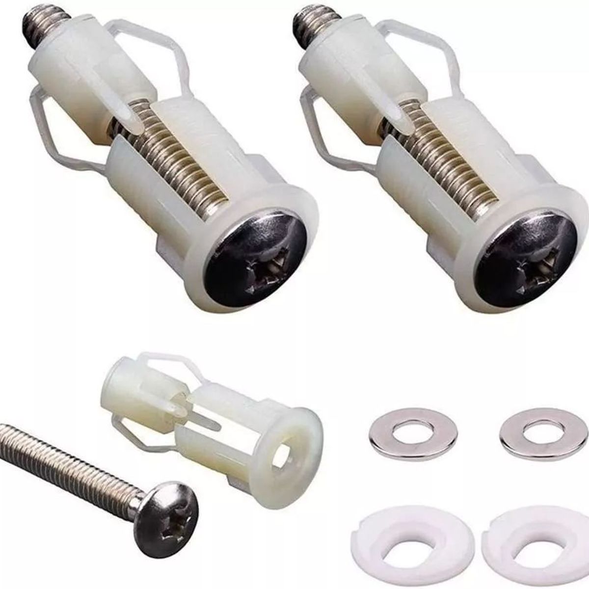 KUANGYE - Juego 1 Par De Tornillos Asiento Inodoro