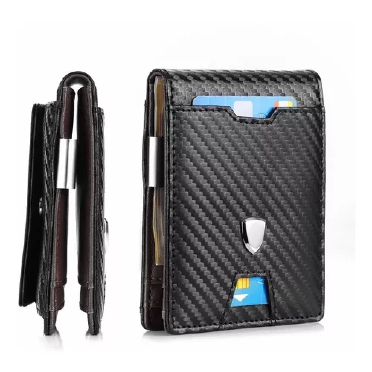 GENERICO - Billetera Cuero Legitimo Tarjetero Hombre Mujer Protección