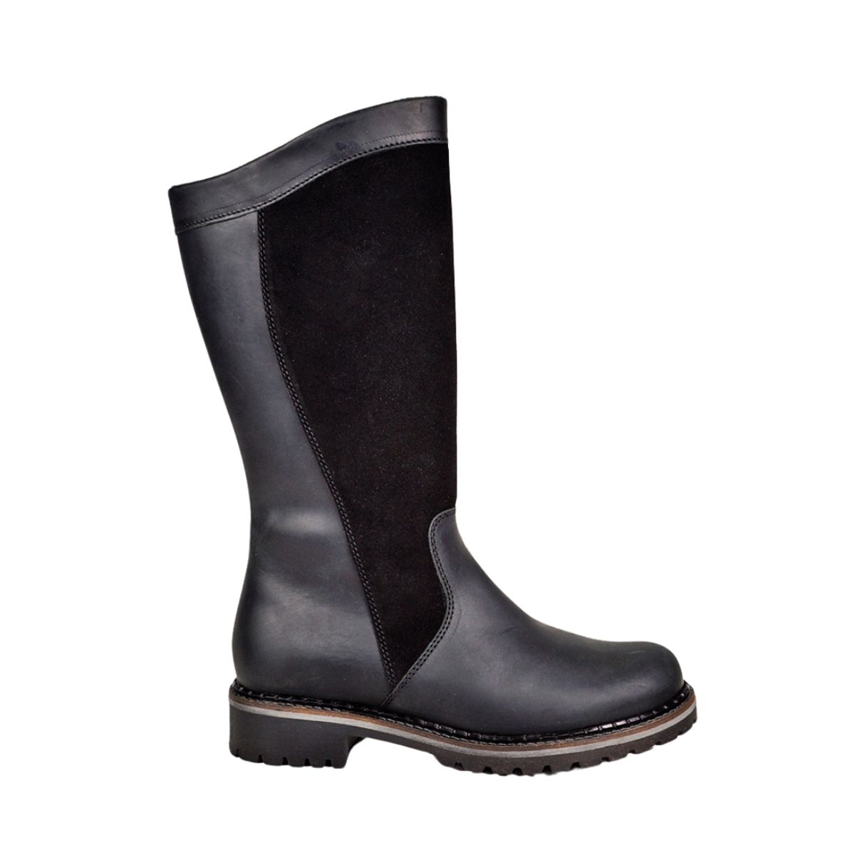 DEGAS - Bota Cuero Branca Negro DEGAS