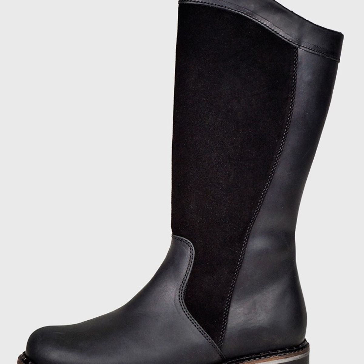 DEGAS - Bota Cuero Branca Negro DEGAS