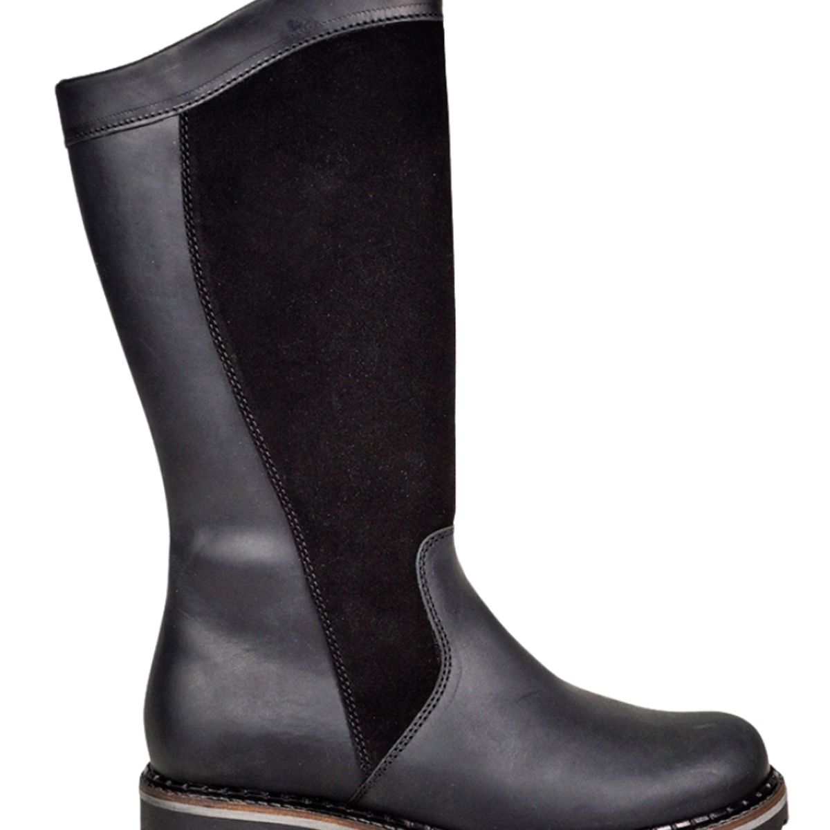 DEGAS - Bota Cuero Branca Negro DEGAS