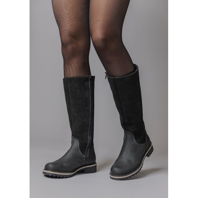 DEGAS - Bota Cuero Calista Negro DEGAS