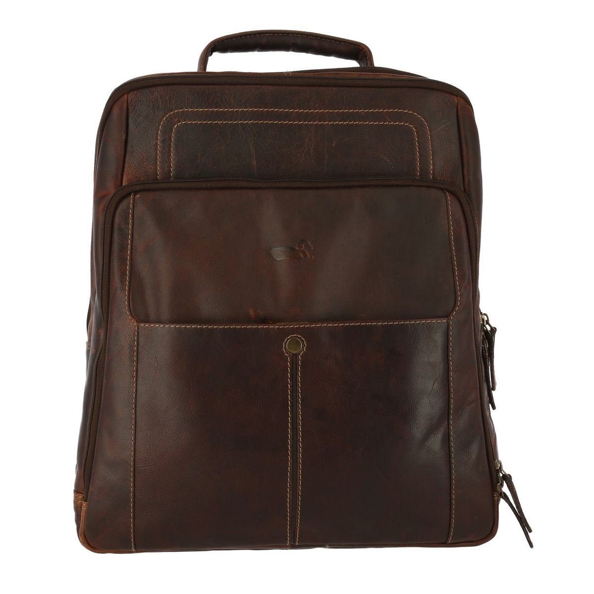 ROCKFORD - Mochila Cuero Unisex Tc Backpack Café ROCKFORD