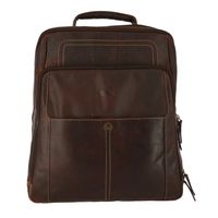 Mochila Cuero Unisex Tc Backpack Café