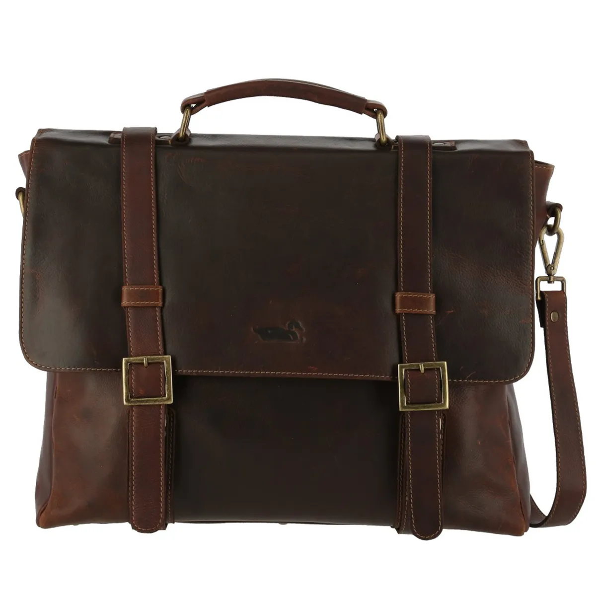 ROCKFORD - Maletín Cuero Hombre Tc Flap Fede Café ROCKFORD