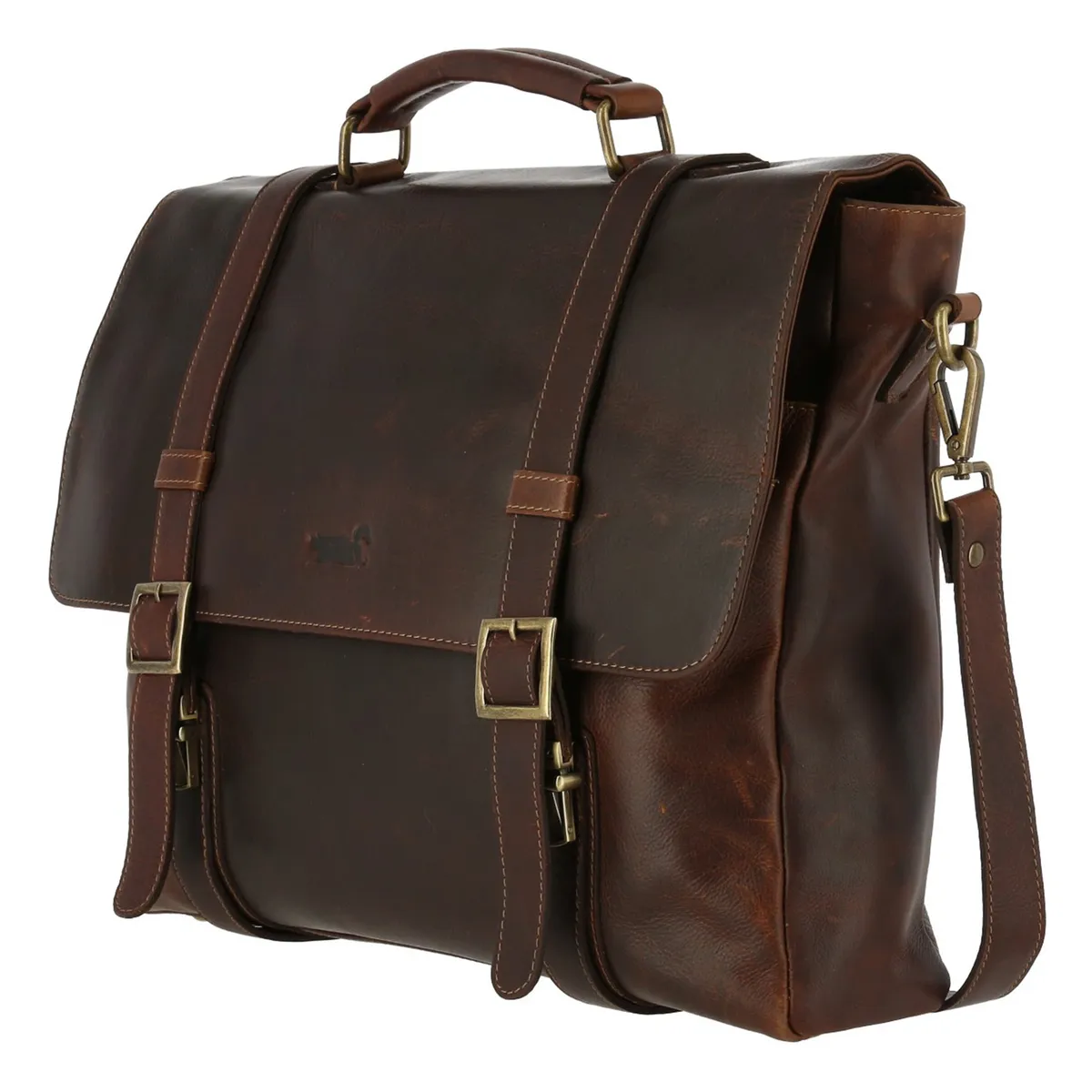 ROCKFORD - Maletín Cuero Hombre Tc Flap Fede Café ROCKFORD