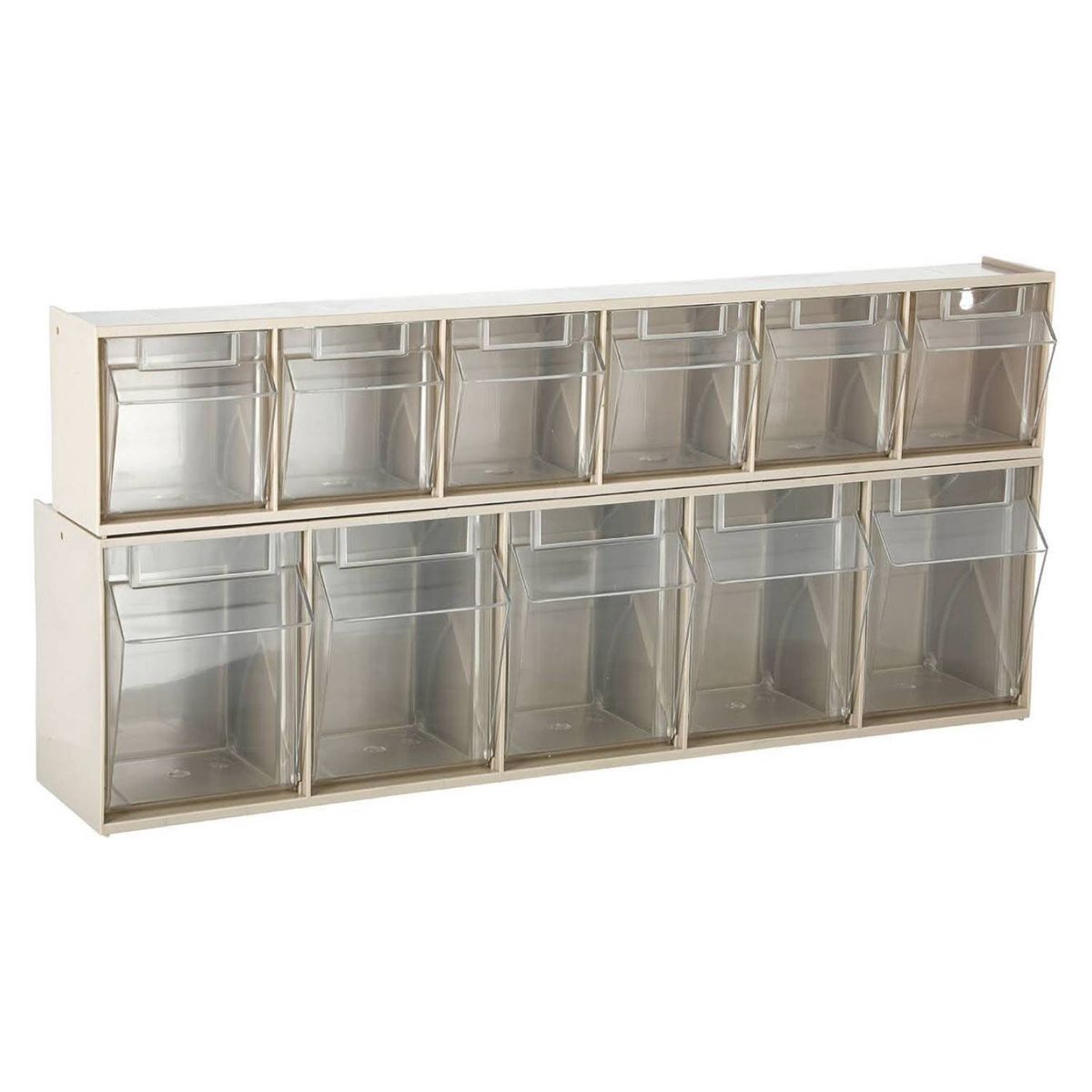 AUTORODEC - Set 2 organizadores cajas transparentes 60x14x22cm