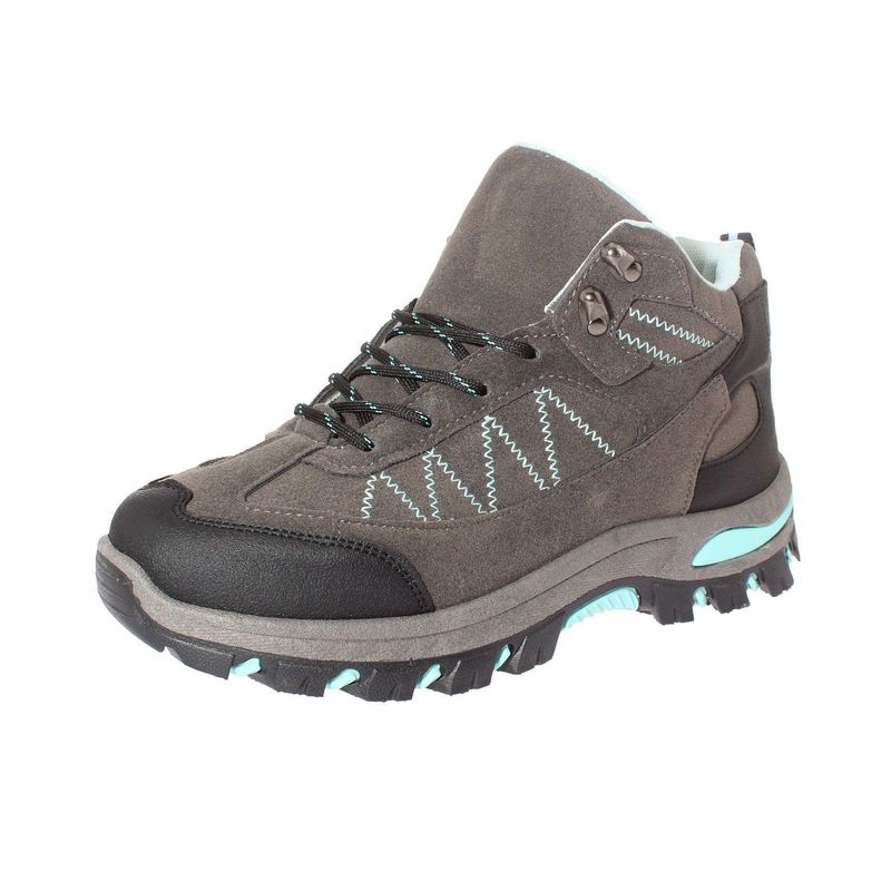 VIA FRANCA - Zapatilla Outdoor Para Mujer Color Gris/Celeste