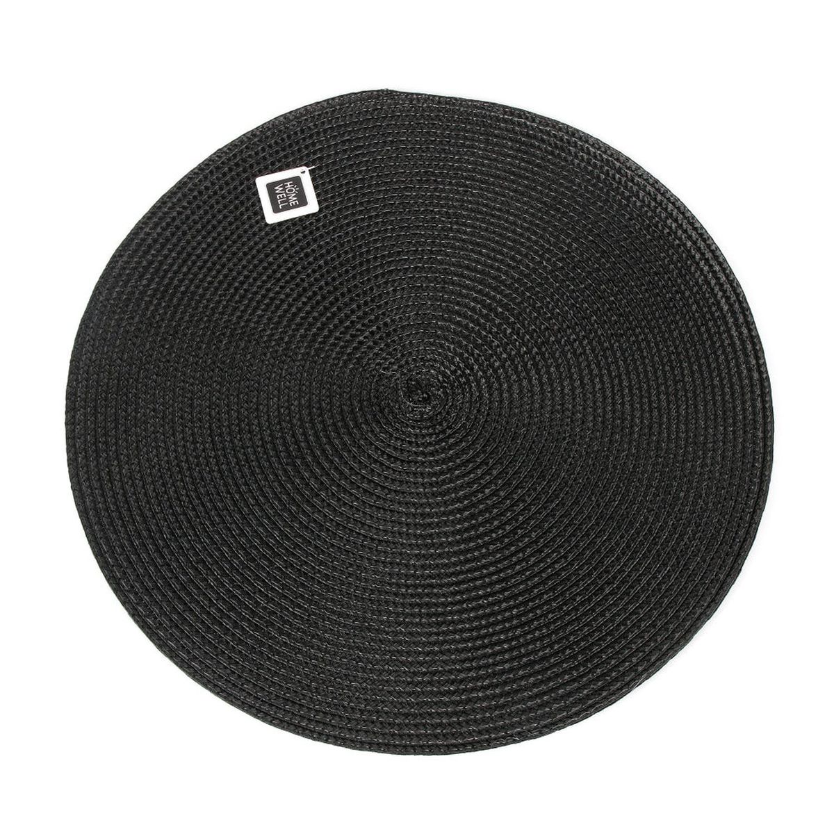 HOMEWELL - Individual Redondo Negro 38cm HOMEWELL