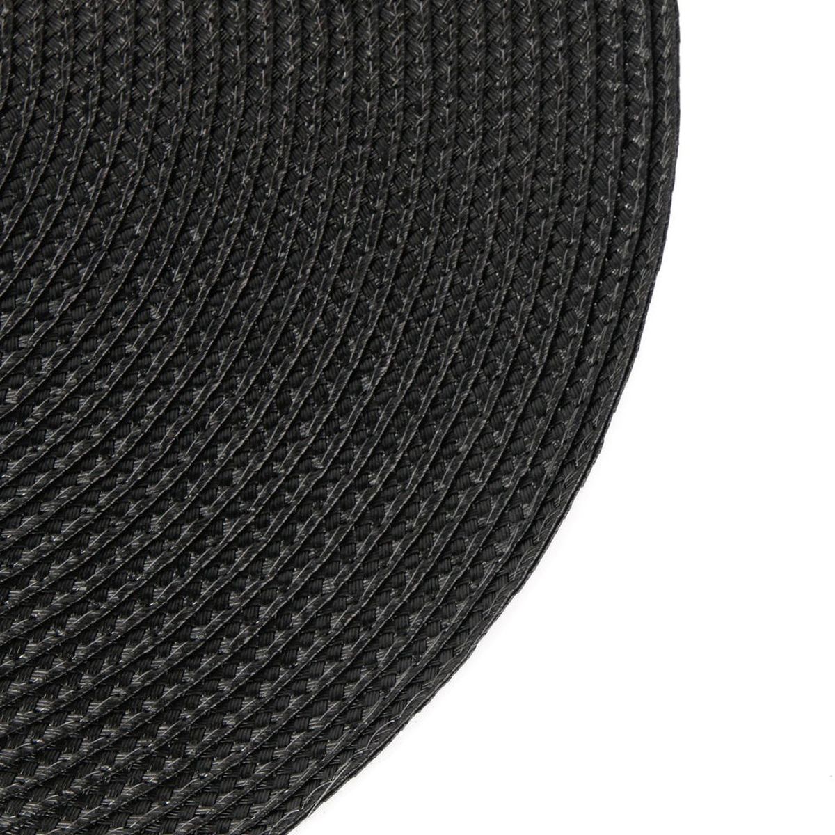 HOMEWELL - Individual Redondo Negro 38cm HOMEWELL