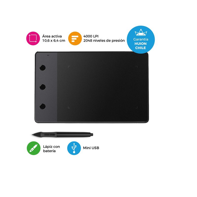 HUION - Tableta Gráfica Huion H420