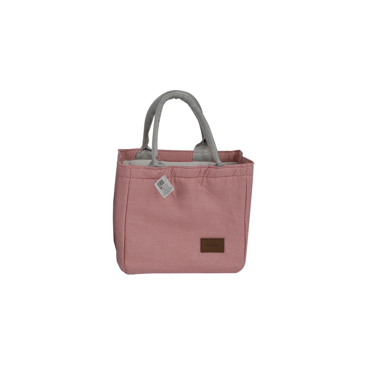 HOMEWELL - Lonchera - cooler tela rosado 21x20x13cm