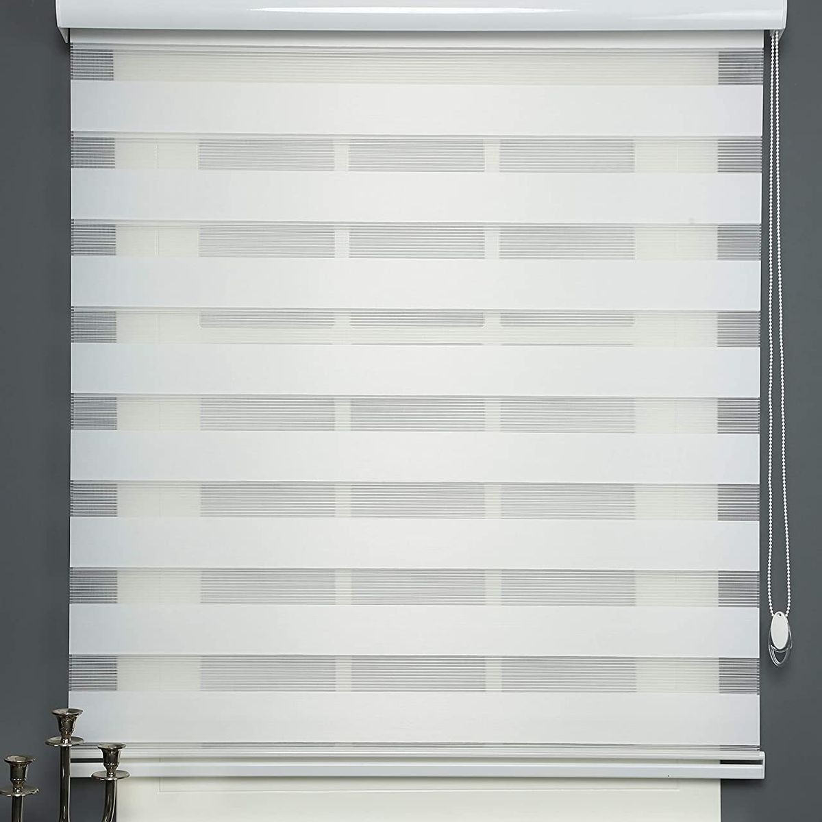 GENERICO - CORTINA ROLLER DUO/ DIA Y NOCHE  COLOR BLANCO 80X200 CM…