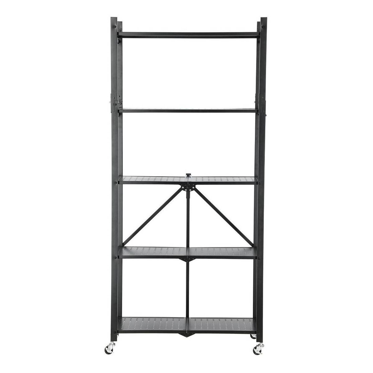 AUTORODEC - Estante plegable de 34x72x157cm 5 niveles c/ruedas