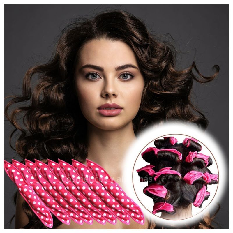 GENERICO - Set de 8 Onduladores magicos para el cabello.-