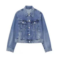 BLWOENS - Chaqueta casual para mujeres - Azul