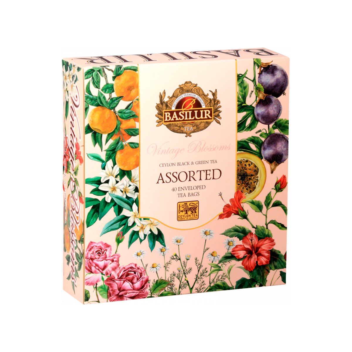 BASILUR - Te Negro Verde Surtido Basilur Vintage Blossoms 40 bolsas