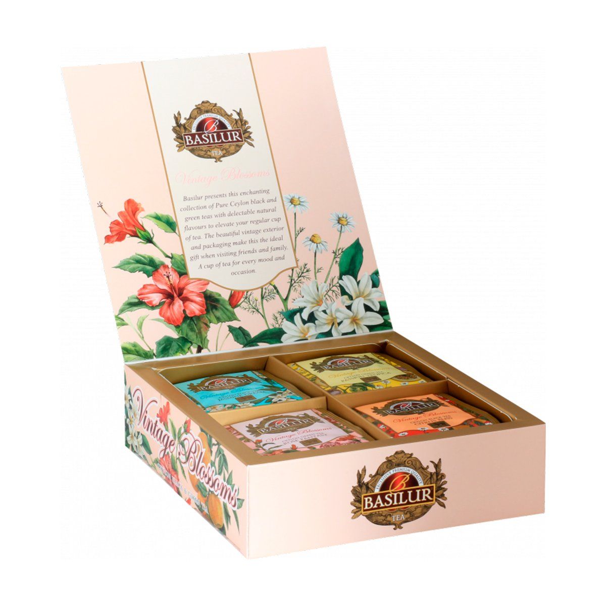 BASILUR - Te Negro Verde Surtido Basilur Vintage Blossoms 40 bolsas