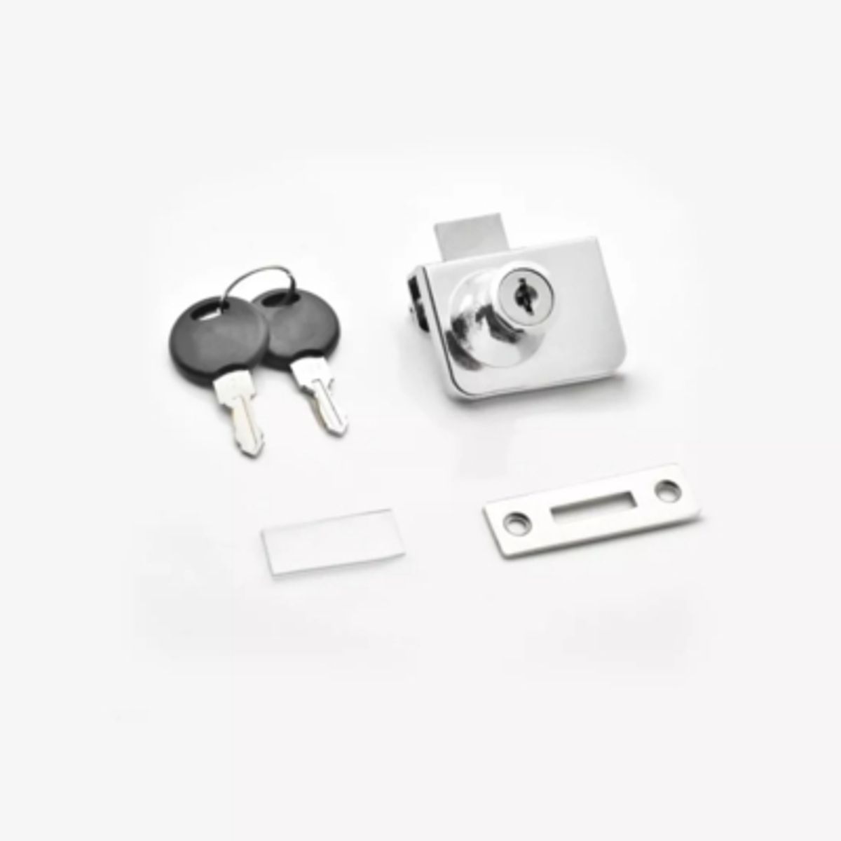 GENERICO - Cerradura Puerta Vidrio Mueble Doble 5 A 8 Mm
