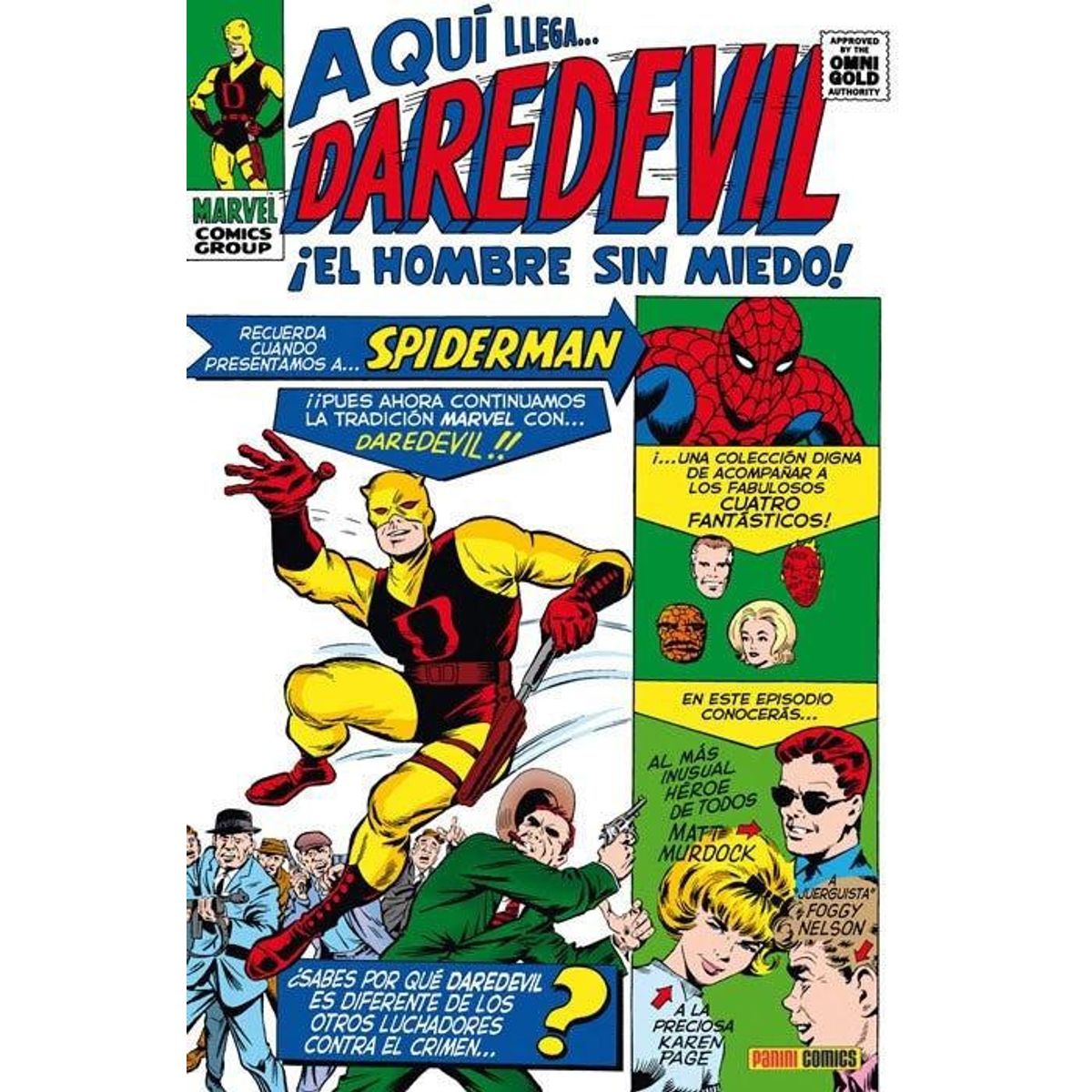 PANINI - Marvel Gold Daredevil ¡El Hombre Sin Miedo