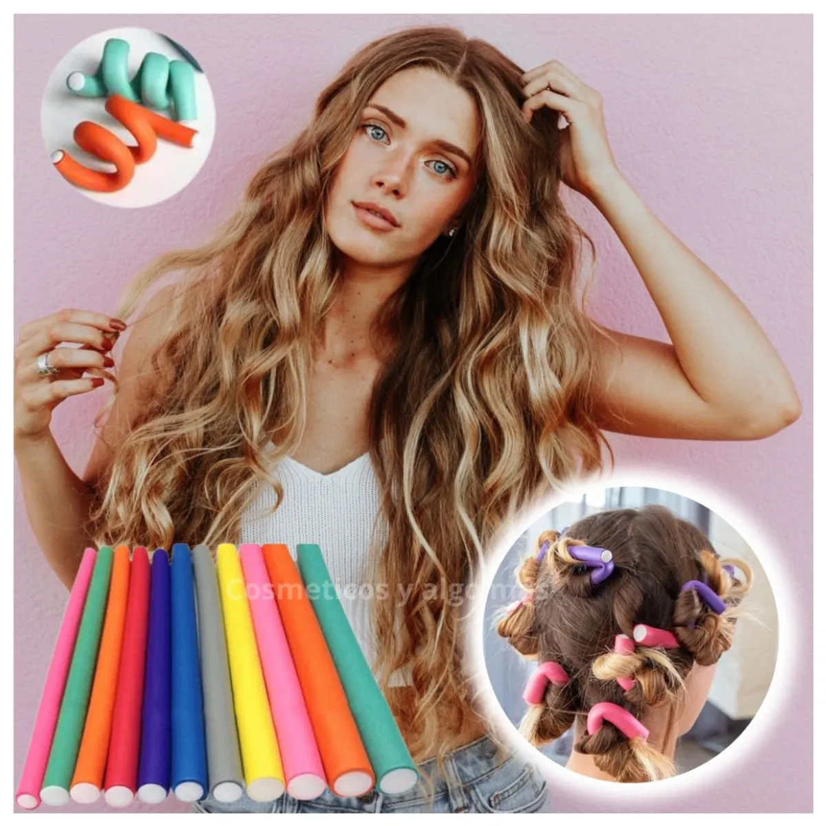 GENERICO - Set de 12 Onduladores tubulares para rizar el cabello