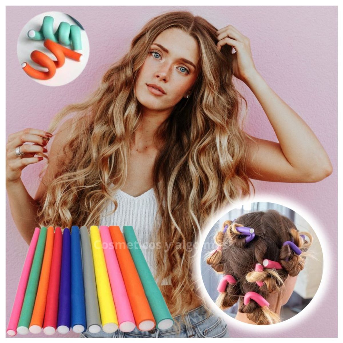 GENERICO - Set de 12 Onduladores tubulares para rizar el cabello