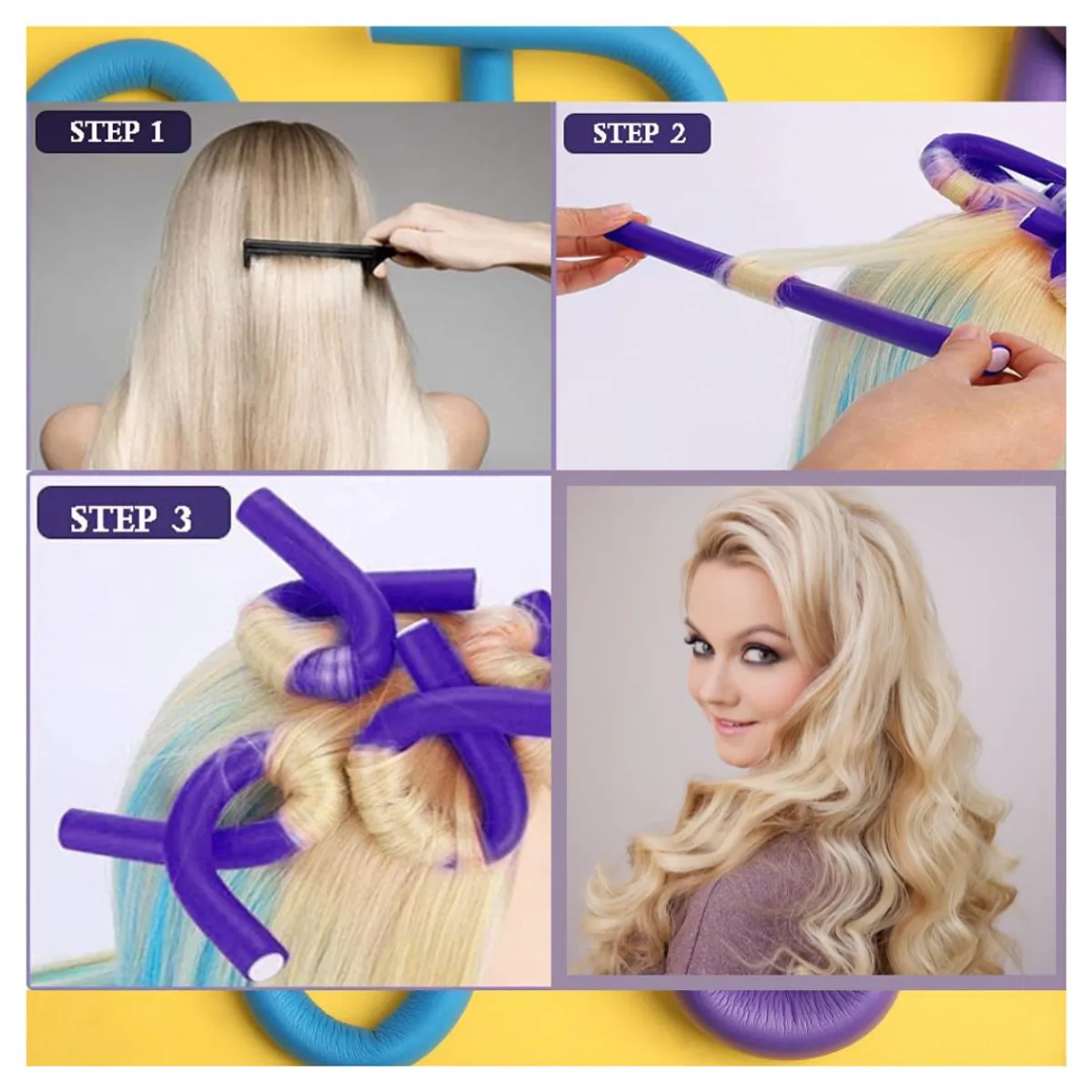 GENERICO - Set de 12 Onduladores tubulares para rizar el cabello