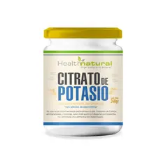 HEALTHNATURAL - Health Natural Citrato de Potasio Puro en Polvo 240g