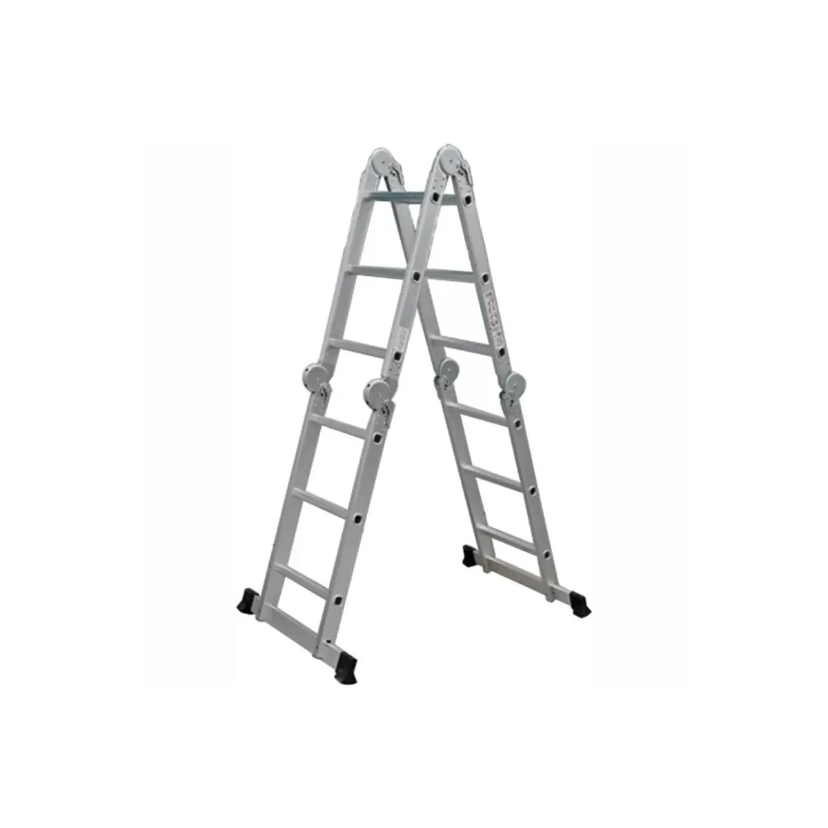 QRUBBER - Escalera Aluminio Multiuso 4,6 Mts. 16 peldaños QRubber