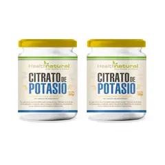 HEALTHNATURAL - Set 2 Citrato de Potasio Puro en Polvo 240g Health Natural
