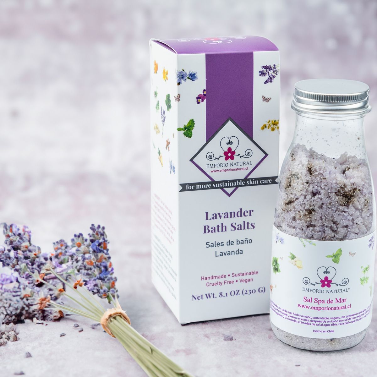 EMPORIO NATURAL - Sal Spa De Mar Lavanda 230 Gr