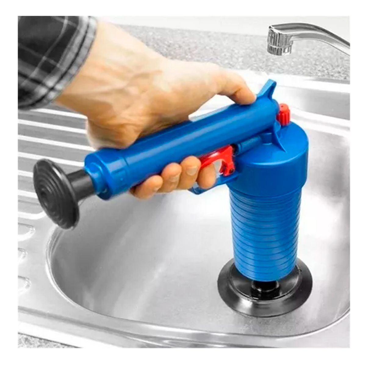 GENERICO - Sopapo Con Presión Destapador De Cañería Fregadero Baño