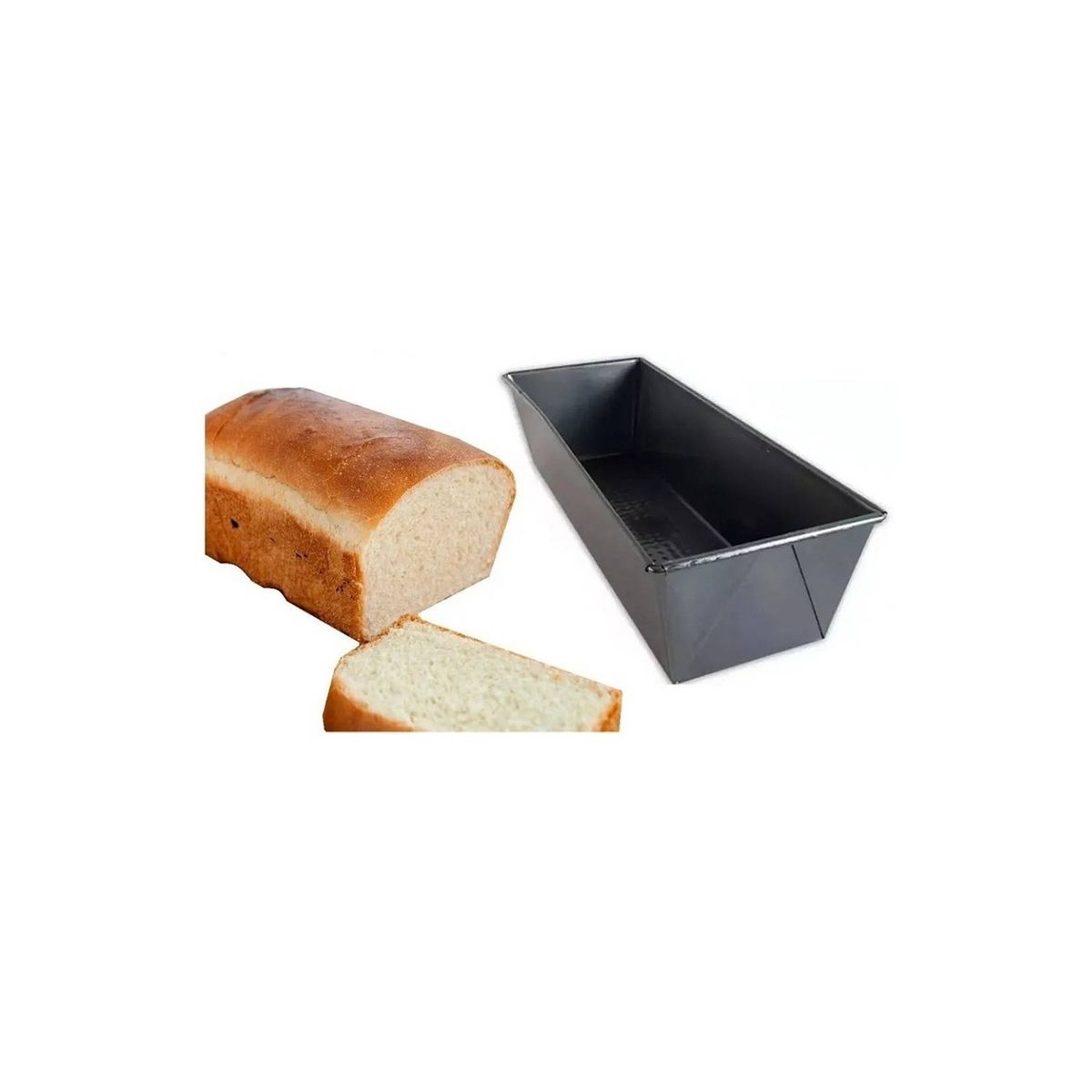 GENERICO - Molde Pan Molde Para Pan De Molde Rectangular Queque 25 cm