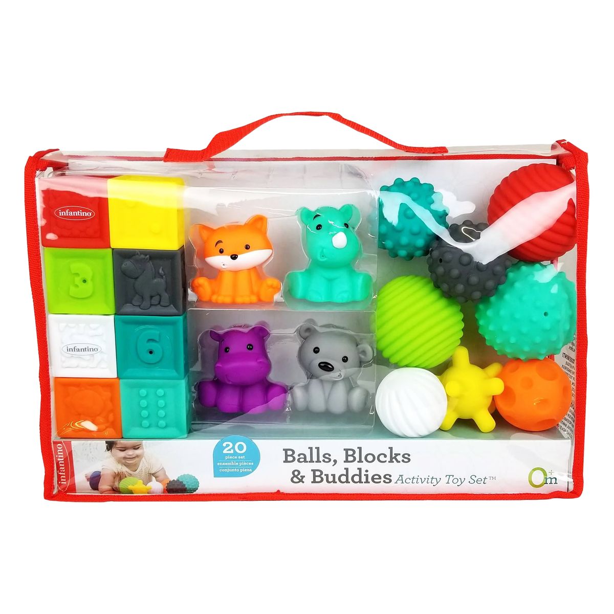 INFANTINO - Juguete Bebé Interactivo Balls Blocks Buddies Infantino