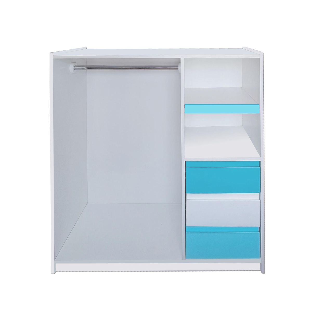 DECORACION CREATIVA - Mini Closet Minimal Calipso Blanco Celeste Montessori…